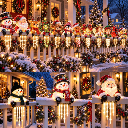 ☃️WinterGlow Snowman Icicle Light Decor