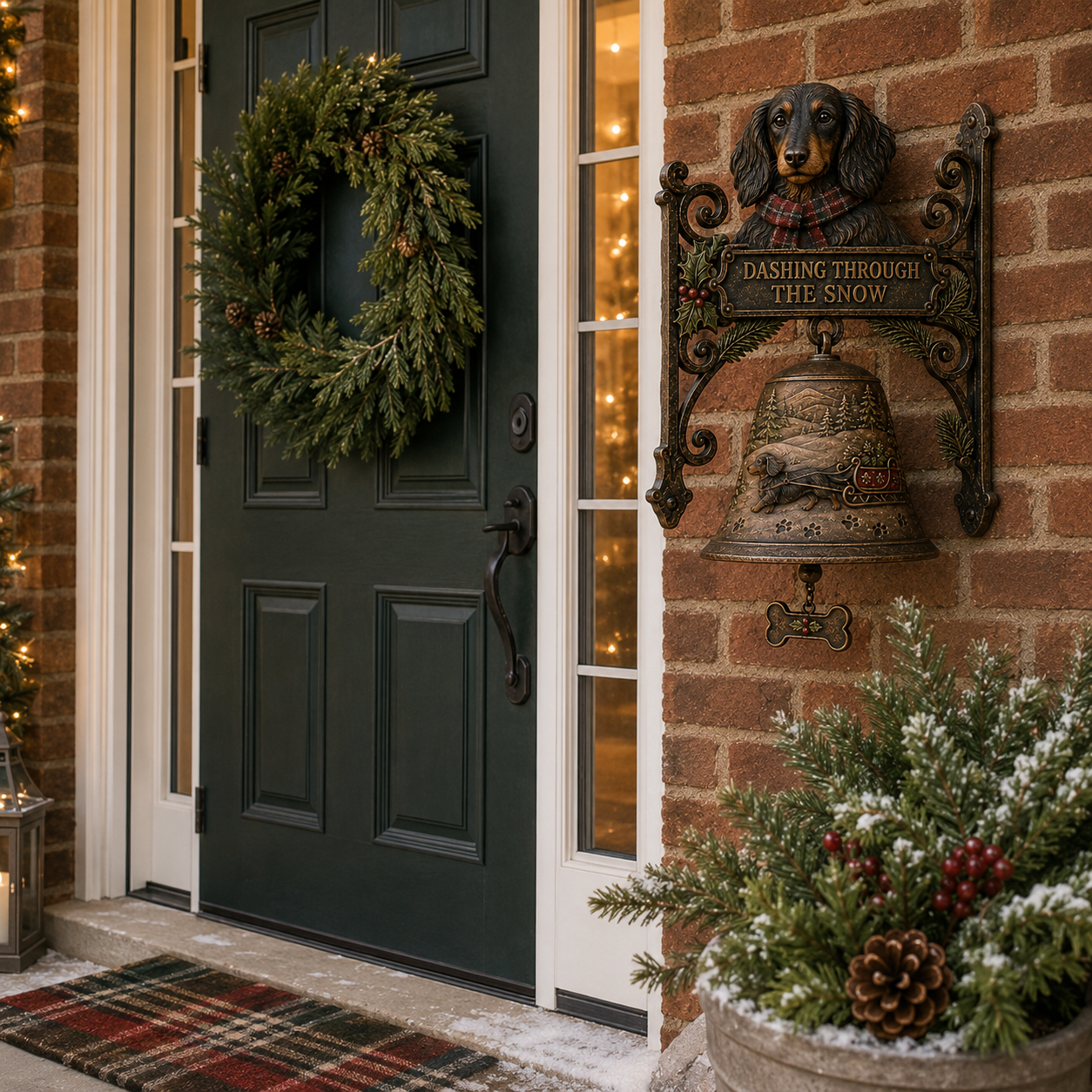 🐕 Dashing Through the Snow – Dachshund Christmas Sleigh Bell 🎄