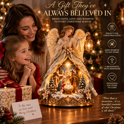 🎄 Last Day 50% OFF ✨ Angel Nativity Heirloom Lamp – Bring the Miracle of Christmas Home