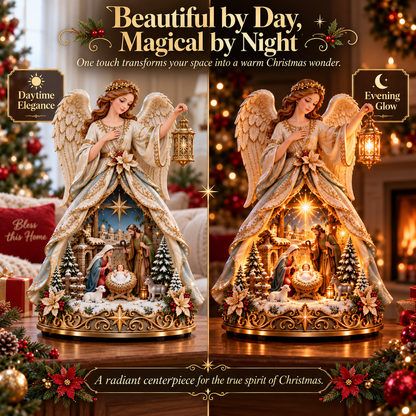 🎄 Last Day 50% OFF ✨ Angel Nativity Heirloom Lamp – Bring the Miracle of Christmas Home