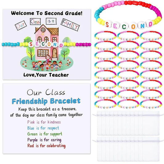 ✨🌈Pack of 25 Welcome BeadBracelets - StrengthenClassroom Friendship & SpreadWarm Kindness!