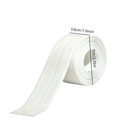 🚰 Self-Adhesive White Caulk Tape – PE Waterproof Sealant Strip, 5M Length, Strong Adhesion, Easy-to-Apply for Bathroom & Kitchen Edge Protection