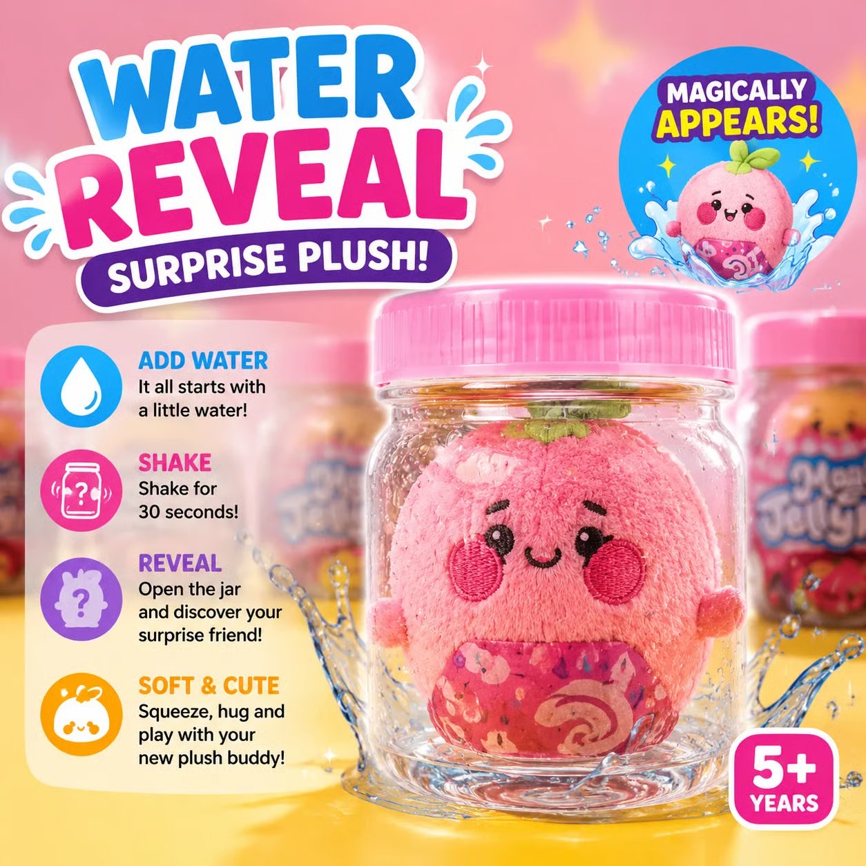 Surprise plush reveal experience