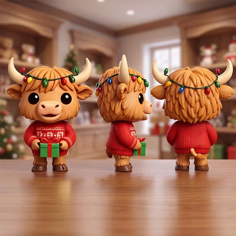 🐮✨Highland Cow Advent Calendar 2027 | Cute Highland Cow Mini Figurines Advent Box