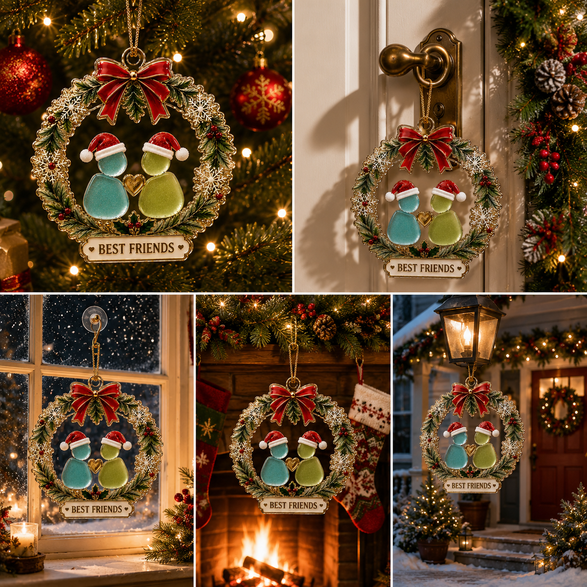 🎄BEST FRIENDS Christmas Ornament