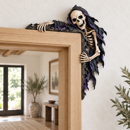 💀 Spooky Reaper Door Frame Corner Decor