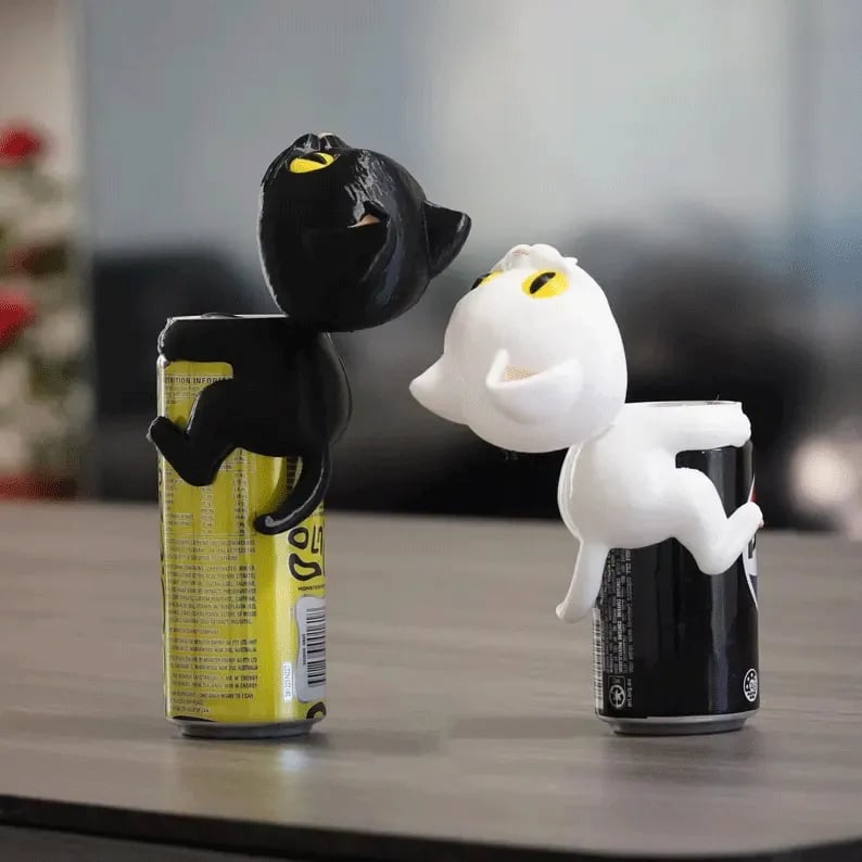 🐱 Cat Can Cover – The Cute Feline Drink Companion That Makes Every Sip More Fun