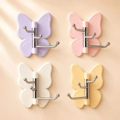 🦋No Drilling Swivel Butterfly Hook (Set of 4)