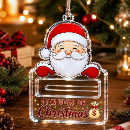 🔥Last Day 60% OFF - 🎄A Few Bucks For ChristmasTM Crystal Acrylic Money Holder Ornament