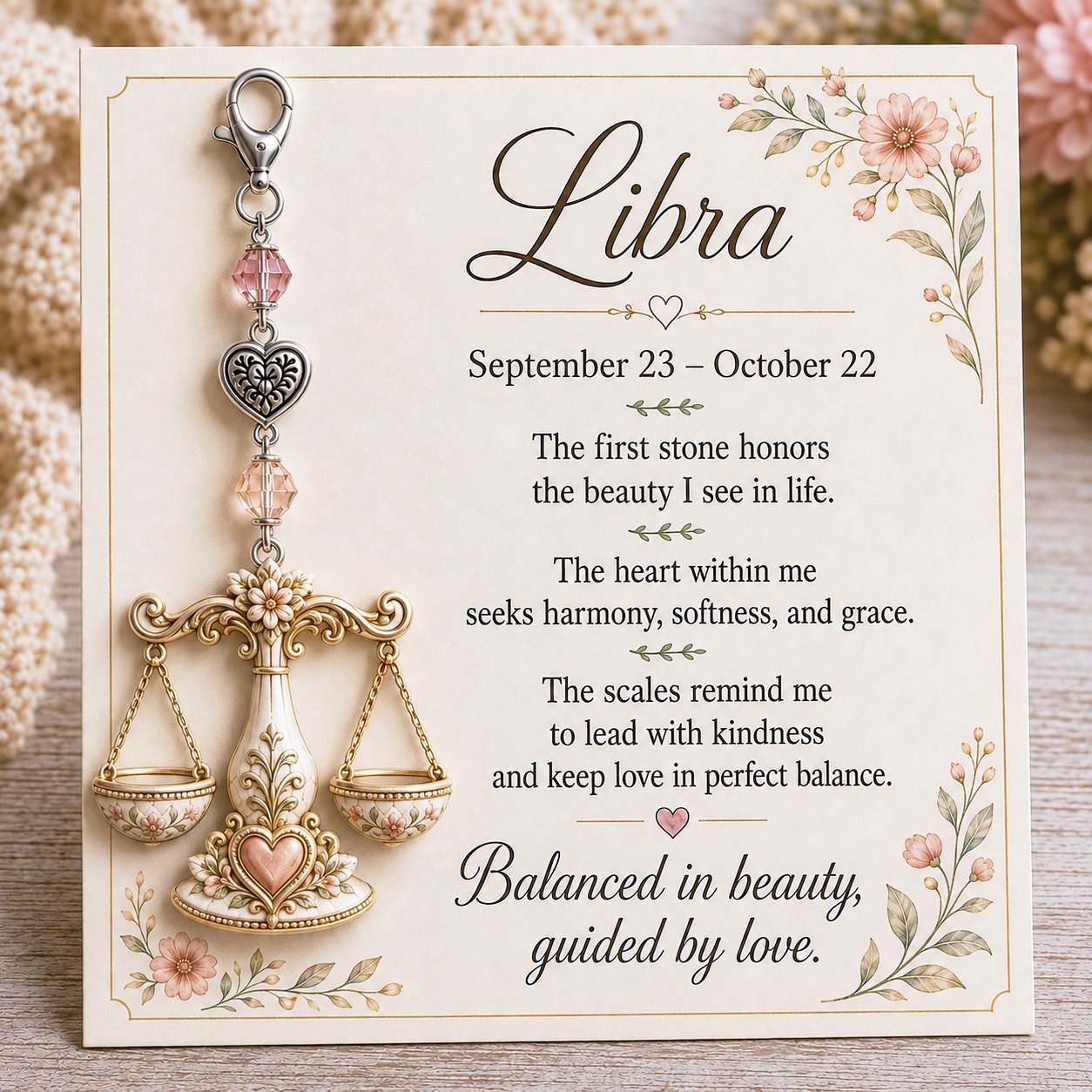 ⌛️ LAST DAY! 🔥 Free Delivery Today Only – Zodiac Charm Commemorative Card 🌙💎