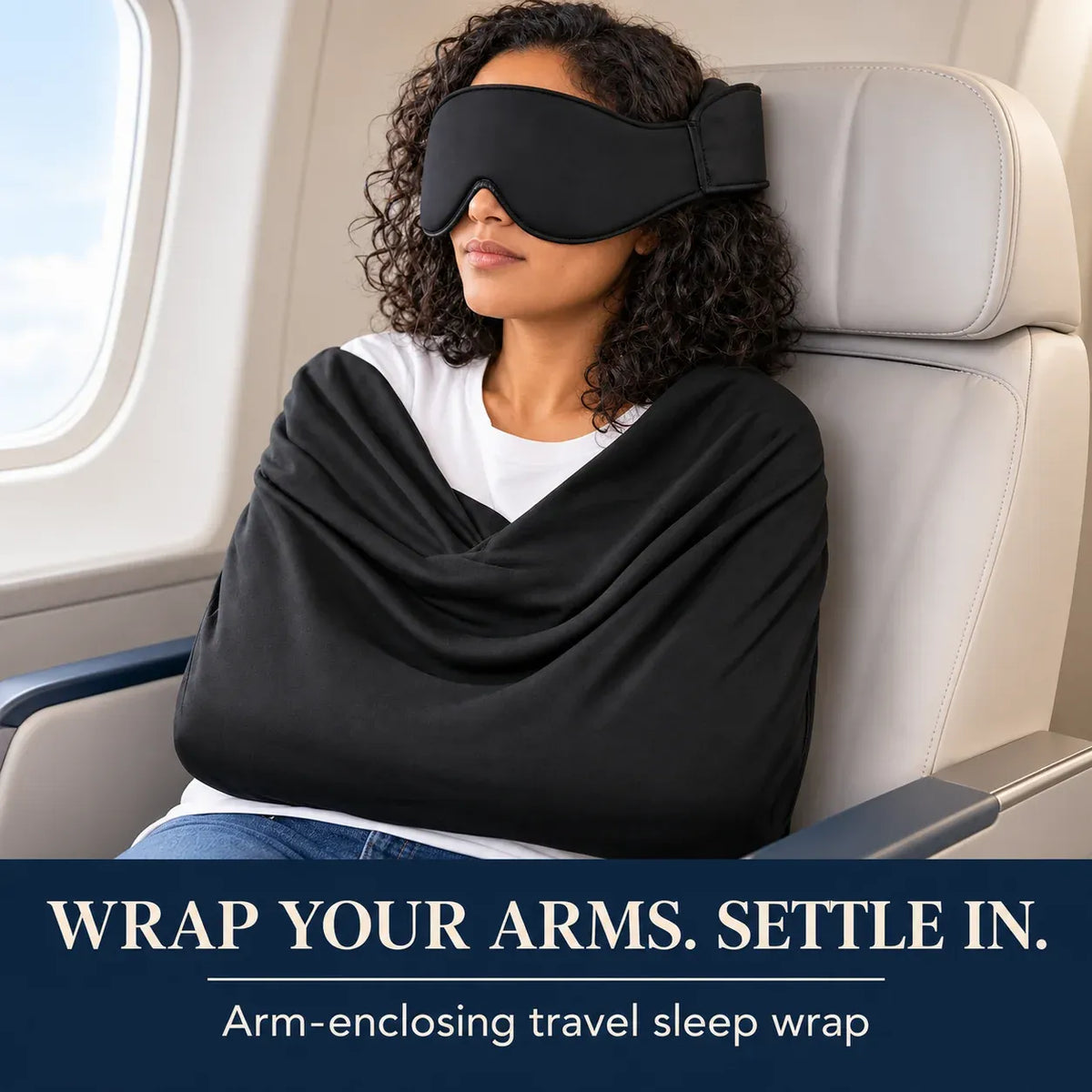 😴3-in-1 Airplane Sleep Support System - Integrated Plane Sleeping Accessories with Memory Foam Long Haul Flight Pillow✈️