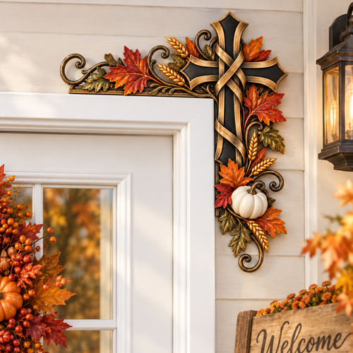 🍁Autumn Cross Door Topper