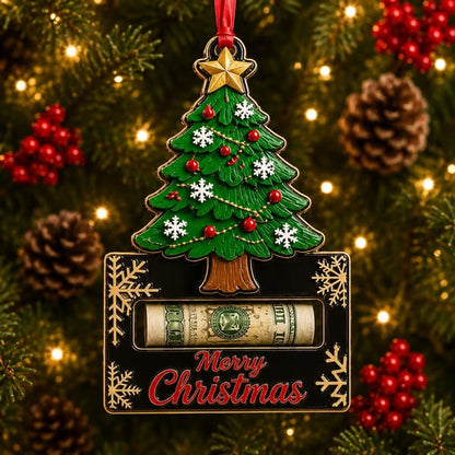 🎄 Wooden Christmas Cash Gift Keepsake Ornament™