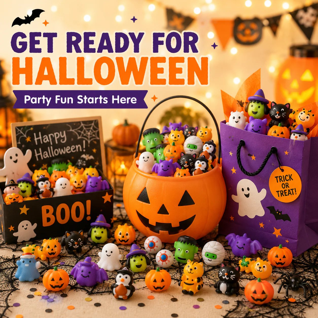 🔥Last Day 50% OFF - 🎃 30PCS Halloween Mochi Squishy Toys