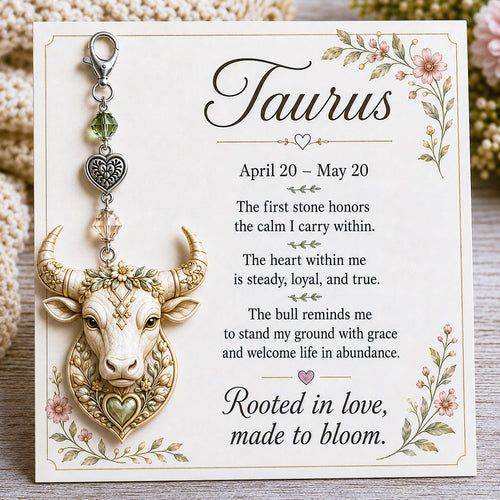 ⌛️ LAST DAY! 🔥 Free Delivery Today Only – Zodiac Charm Commemorative Card 🌙💎
