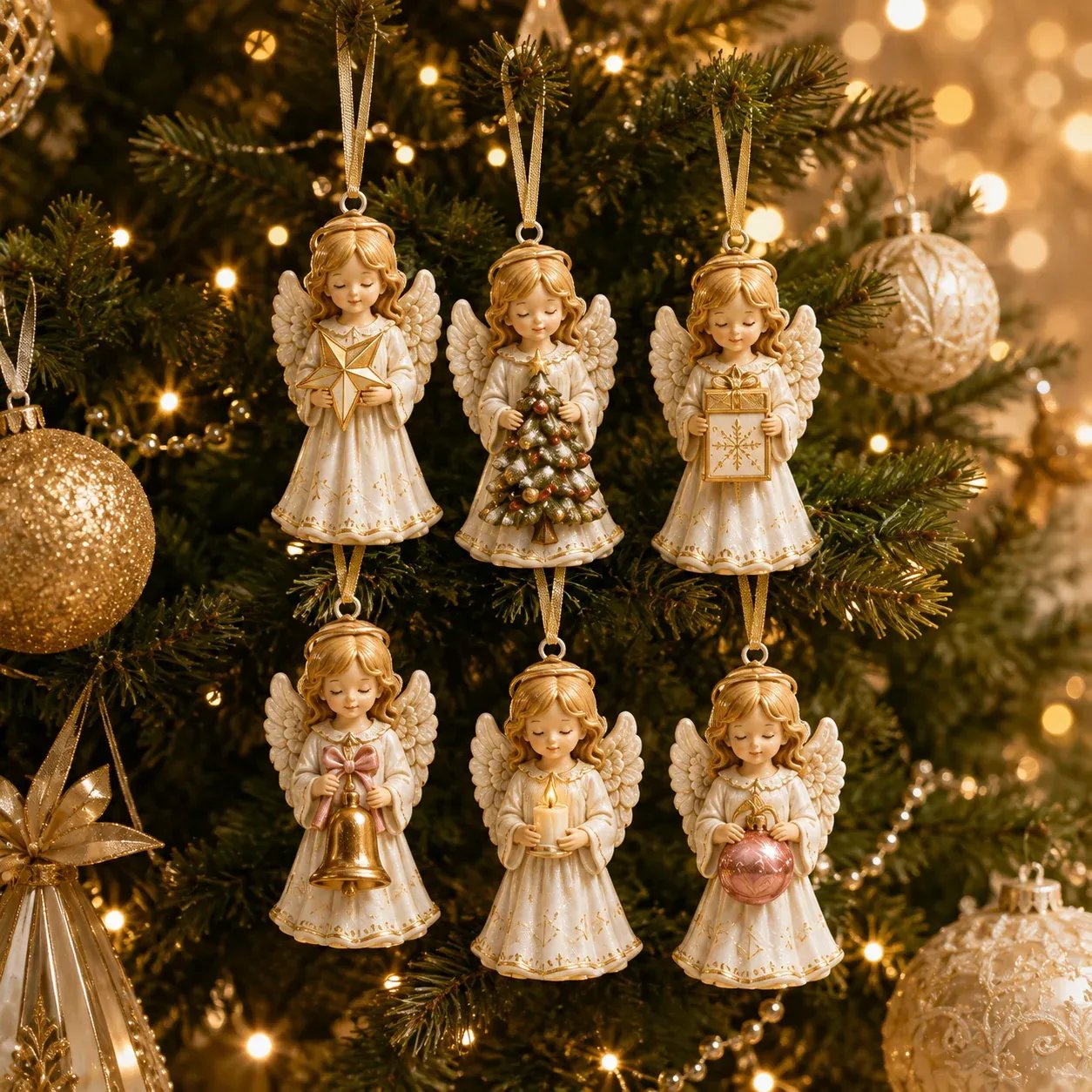 🔥HOT SALE🔥⏳ Last Day 49% OFF – 👼 24-Day Angel Christmas Advent Calendar | 24 Unique Faith-Inspired Angel Ornaments with Hanging Loops for Daily Advent Surprises & Tree Display 🎄✨