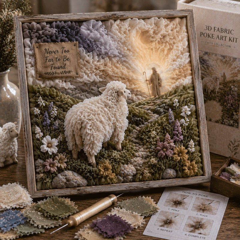 🔥50% Off Last Day🔥✝️ 3D Christian Fabric Poke Art Kit