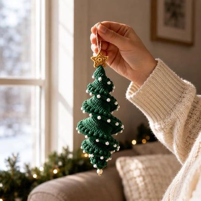 🔥 Limited Time Sale 49% OFF – ☃️ Crochet Snowman Spiral Ornament DIY Kit | Complete Beginner-Friendly Set with Soft Yarn, Crochet Hook, Festive Beads, Snowflakes & Step-by-Step Guide 🧶🎄✨
