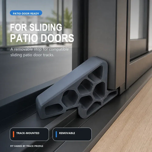 🥳2026 HOT SALE🥳💞50K+ SOLD! 🚪✨Secure Track Door Stop-🚪 Less Slamming
