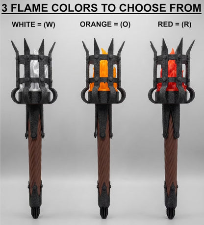 Medieval Torch Wall Sconce: Battery LED Realistic Candle Light with Remote
