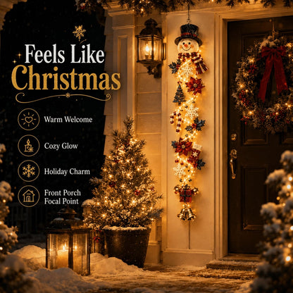 ⏳ Last day! 53% OFF – 🎅MerryCascade™ Glowing Christmas Door Hanger