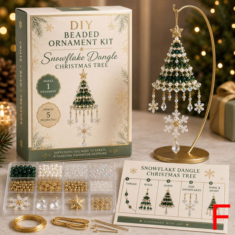 DIY Christmas Tree Beaded Ornament Kit