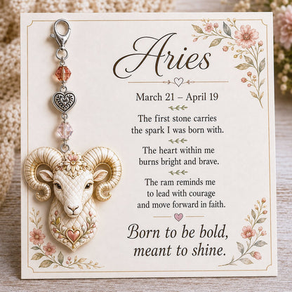 ⌛️ LAST DAY! 🔥 Free Delivery Today Only – Zodiac Charm Commemorative Card 🌙💎