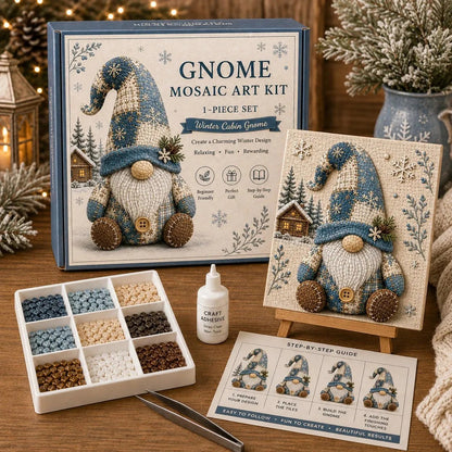 🔥HOT SALE 49% OFF -  🌸Gnome Mosaic Art Kit – Create Your Own Charming Handmade Masterpiece