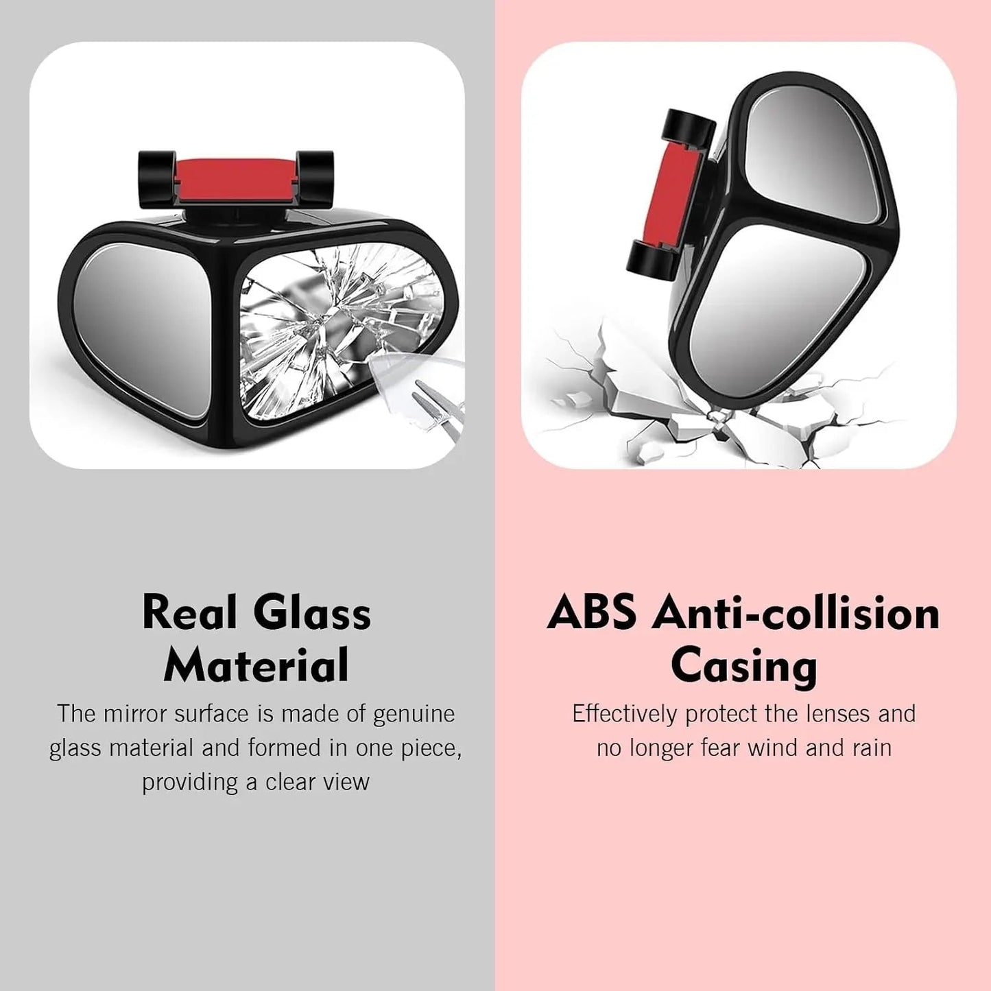 🔥🚗 360° Blind Spot Wide-Angle Rearview Mirror