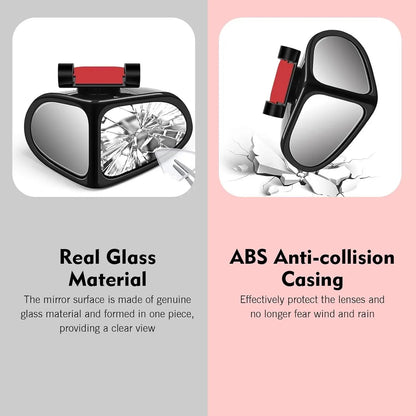 🔥🚗 360° Blind Spot Wide-Angle Rearview Mirror