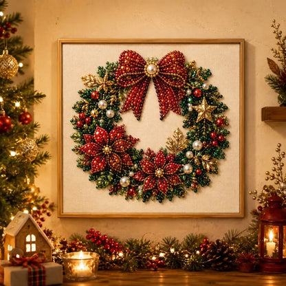 🧘Relaxing & Beginner-Friendly - 🎨💎DIY Christmas Pearl Diamond Painting Art Kit✍️