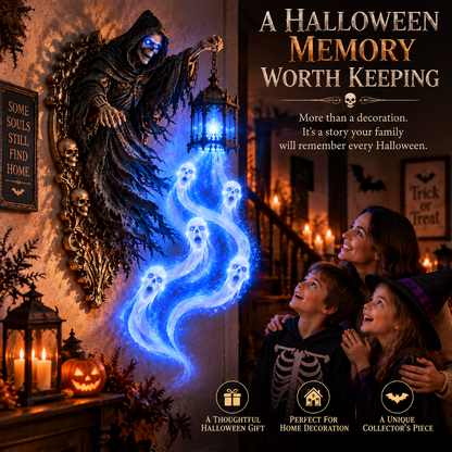 🎃 Last Day 50% OFF | Soul Harvester™ Haunted Lantern Wall Decor 👻