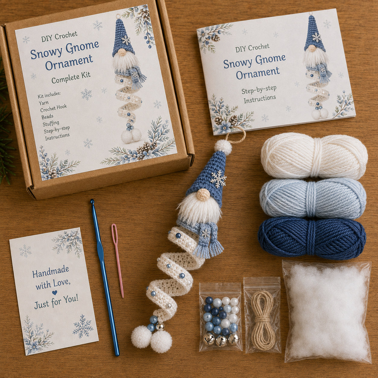 🔥49% OFF🎄 DIY Crochet Gnome Ornament Collection📦Limited Stock🎁