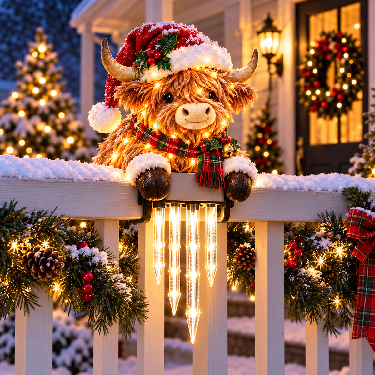 ☃️WinterGlow Snowman Icicle Light Decor