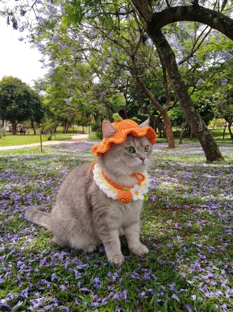 🐱 Handmade Crochet Kitty Hat - Turn your furry little roommate into the star of every photo