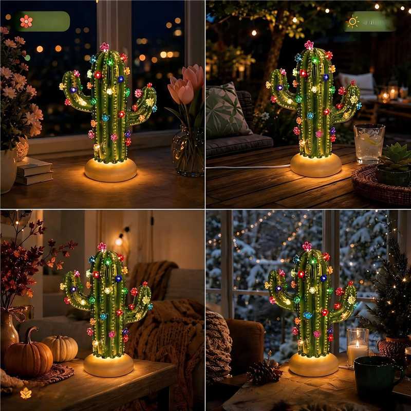🌵 DIY Cactus Lamp – Endless Cozy Glow ✨