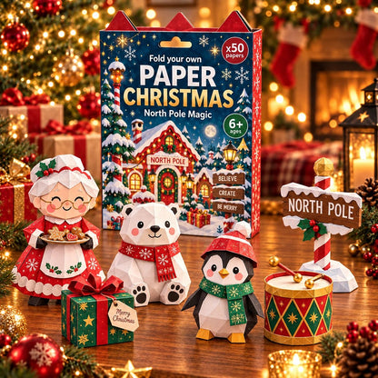 🧘Relaxing & Beginner-Friendly- 3D DIY Paper Christmas(💕Step-by-Step Guide Included)