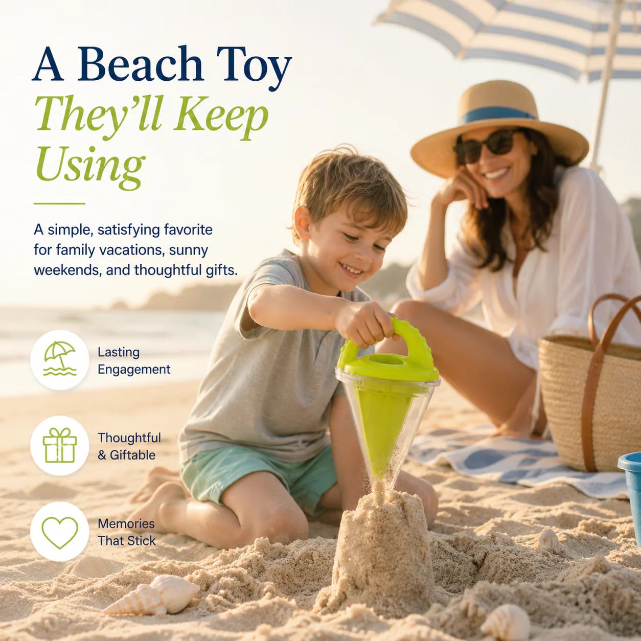 🏖️Spilling Funnel Sand and Water Mixing Toy