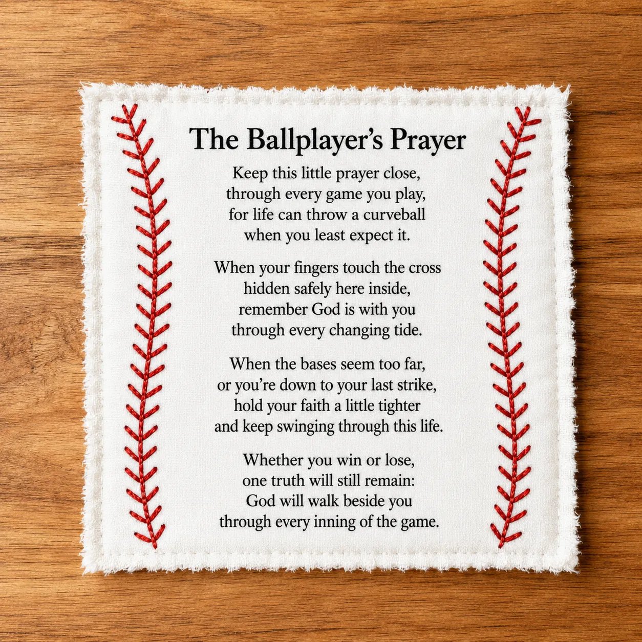 ⚾ Last Day 50% OFF - Baseball Prayer Pocket Quilt