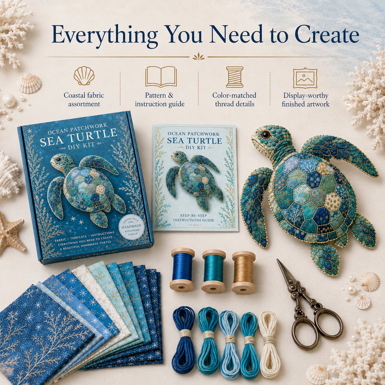 🔥LAST DAY 50% OFF - 🌊Ocean Patchwork DIY Kit