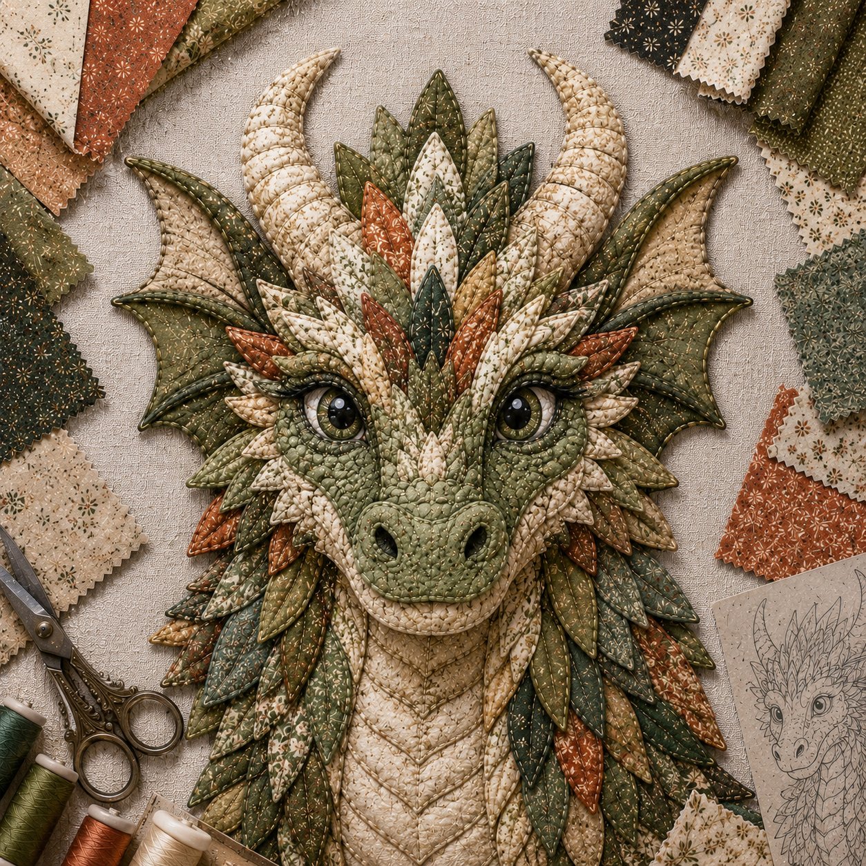 🐉✨Dragon Patchwork DIY Kit