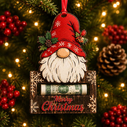 🎄 Wooden Christmas Cash Gift Keepsake Ornament™