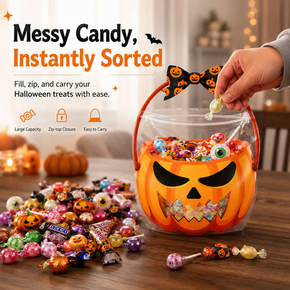 🎃 Halloween Zip-Top Treat Bags