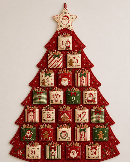 🔥Last Day 49% OFF - 🎄✨DIY 24-Pocket Fabric Christmas Advent Tree Kit(📦 Buy 2 Free Shipping)