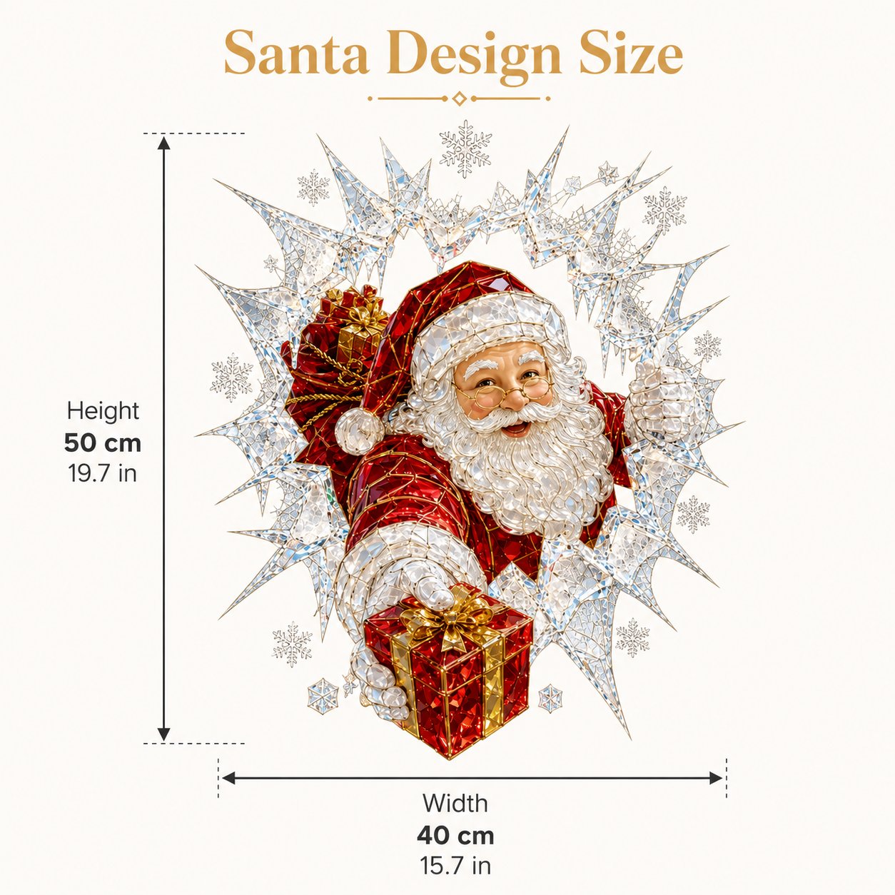 🔥Last Day 50% OFF - 🎅 2026 Christmas Window Decals – 3D Crack Glass Holiday Decorations for a Magical Winter Wonderland