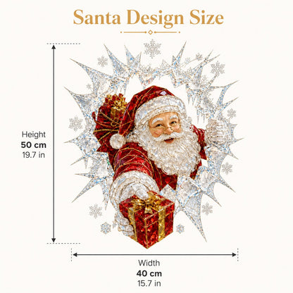 🔥Last Day 50% OFF - 🎅 2026 Christmas Window Decals – 3D Crack Glass Holiday Decorations for a Magical Winter Wonderland