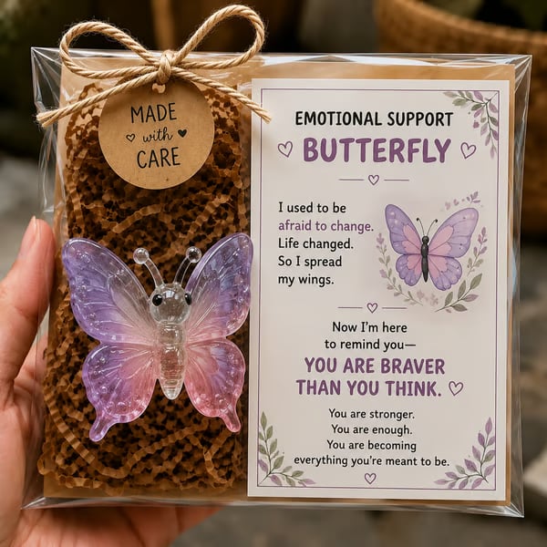 🦋 Butterfly Emotional Support Animal keepsake