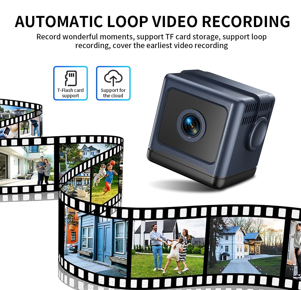 W03 Smart WiFi Security Camera – 1080P HD, Night Vision, Motion Detection, Low Power
