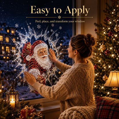 🔥Last Day 50% OFF - 🎅 2026 Christmas Window Decals – 3D Crack Glass Holiday Decorations for a Magical Winter Wonderland