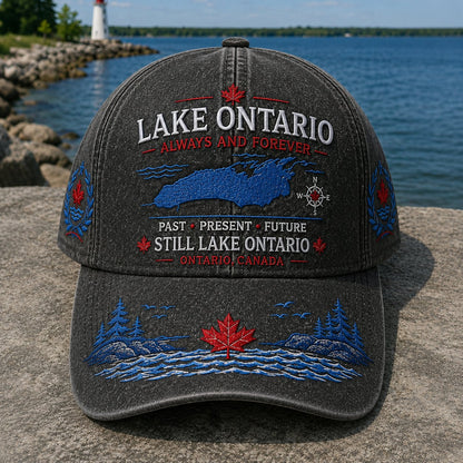 🔥LAST DAY 50% OFF - 🍁Lake Ontario · Always and Forever — The Cap That Carries Your Lake Story (🧢100% Cotton)